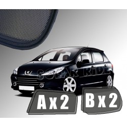 Cortinas solares - Peugeot 307  5 portas (2001-2008)